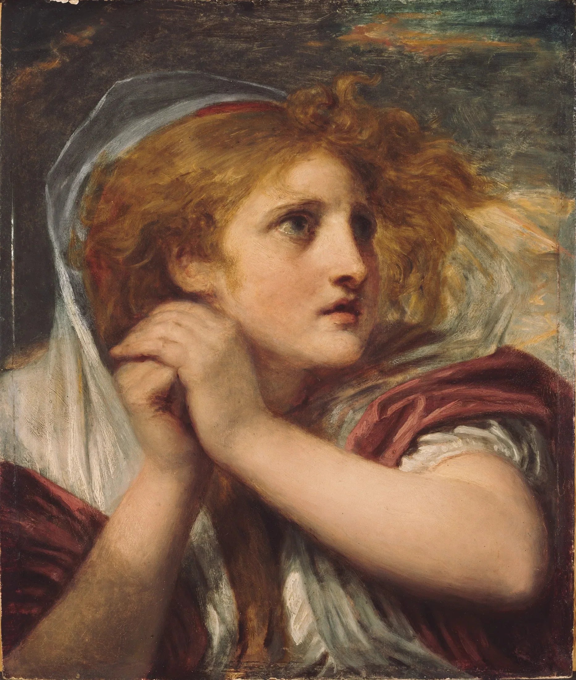 L'effroi - Jean-Baptiste Greuze image 1 reproduction de peinture à l’huile
