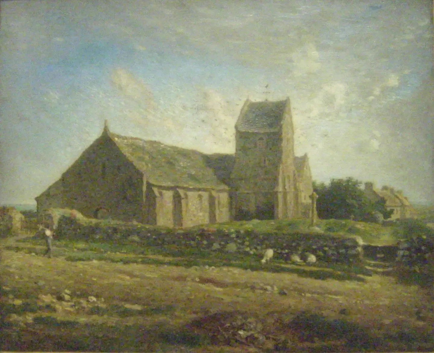L'Église de Gréville - Jean-François Millet image 1 copie de tableau peinte à la main