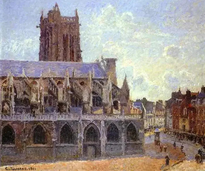 L'Église Saint-Jacques à Dieppe - Camille Pissarro