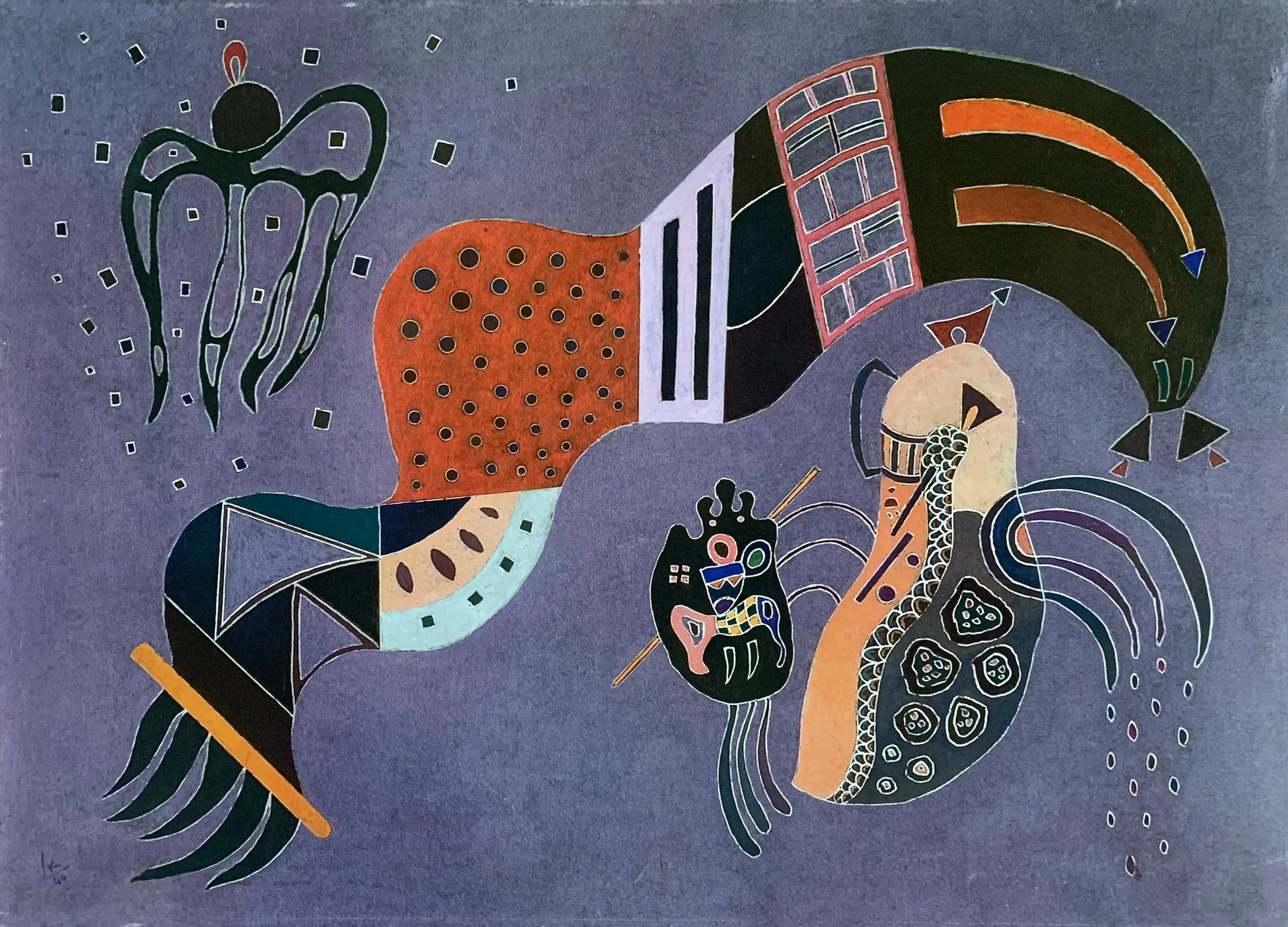 L'Élan tempéré - Vassily Kandinsky image 1 reproduction artisanale de tableau