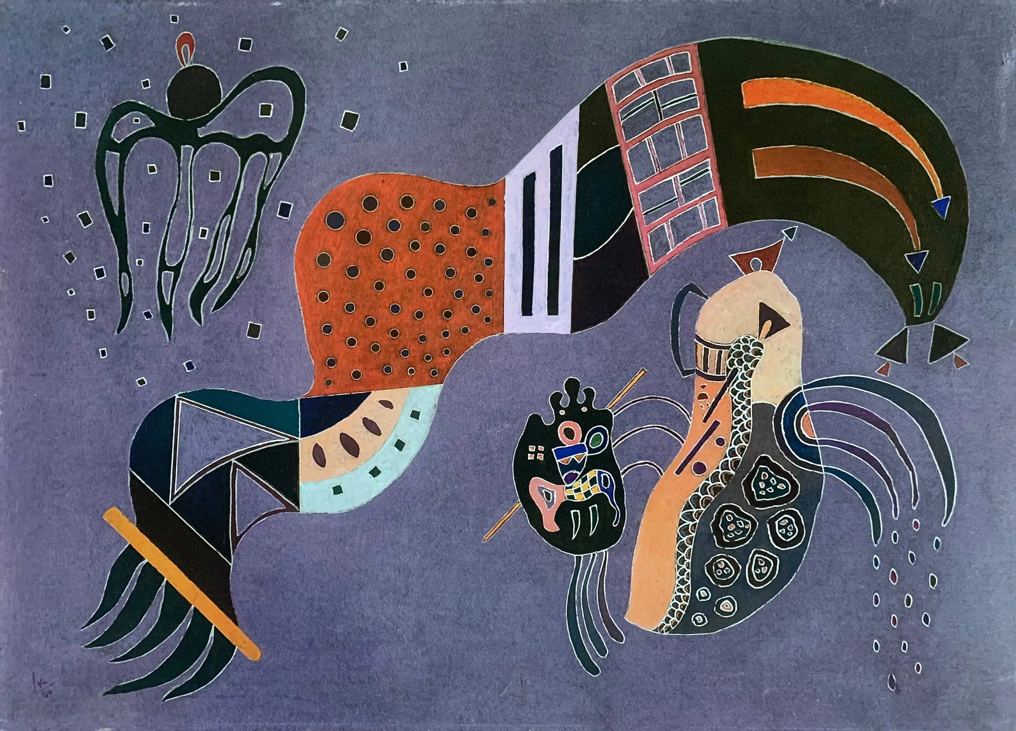 L'Élan tempéré - Vassily Kandinsky image 1 reproduction artisanale de tableau