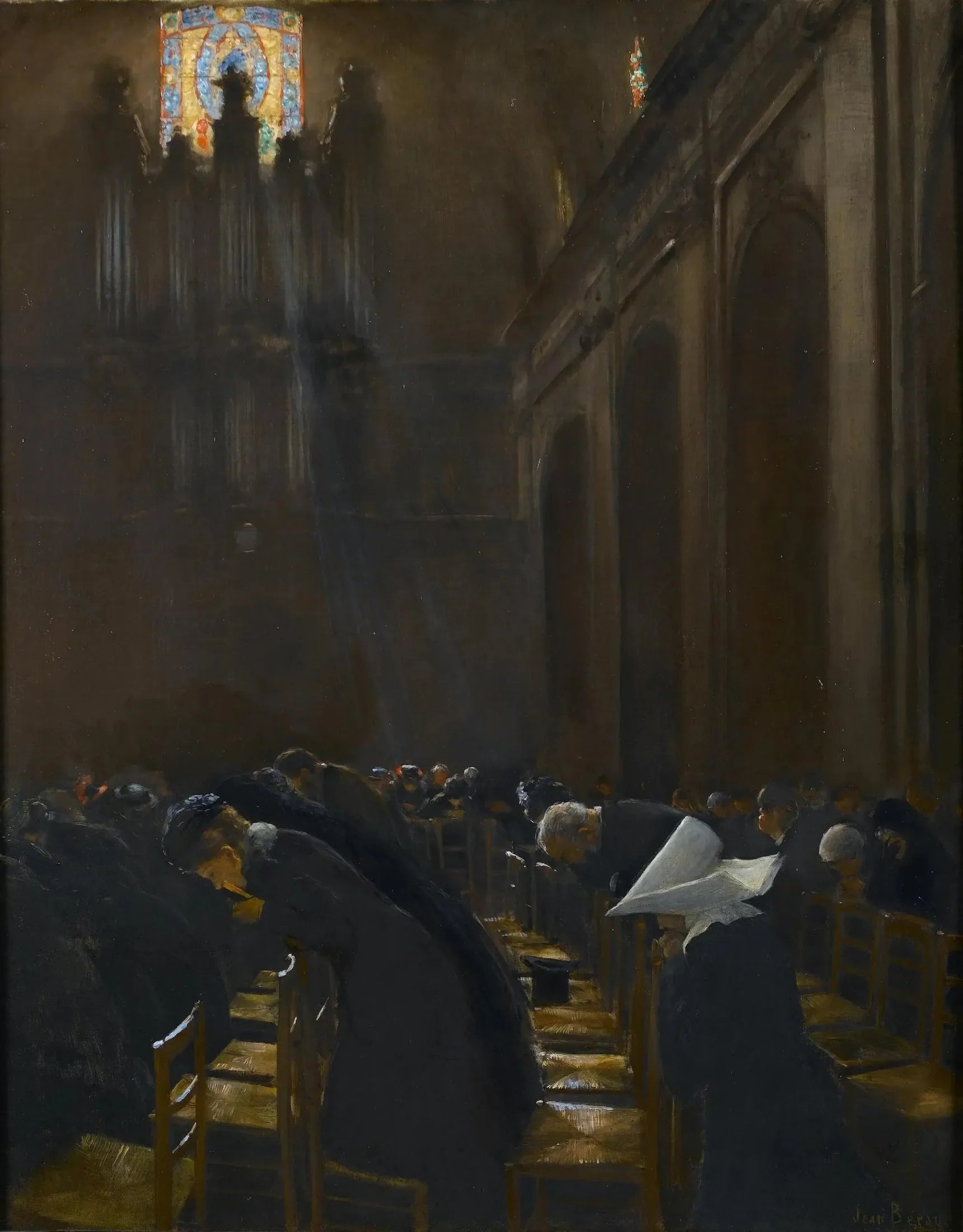 L'élévation de l'hôte - Jean Béraud image 1 copie de tableau peinte à la main