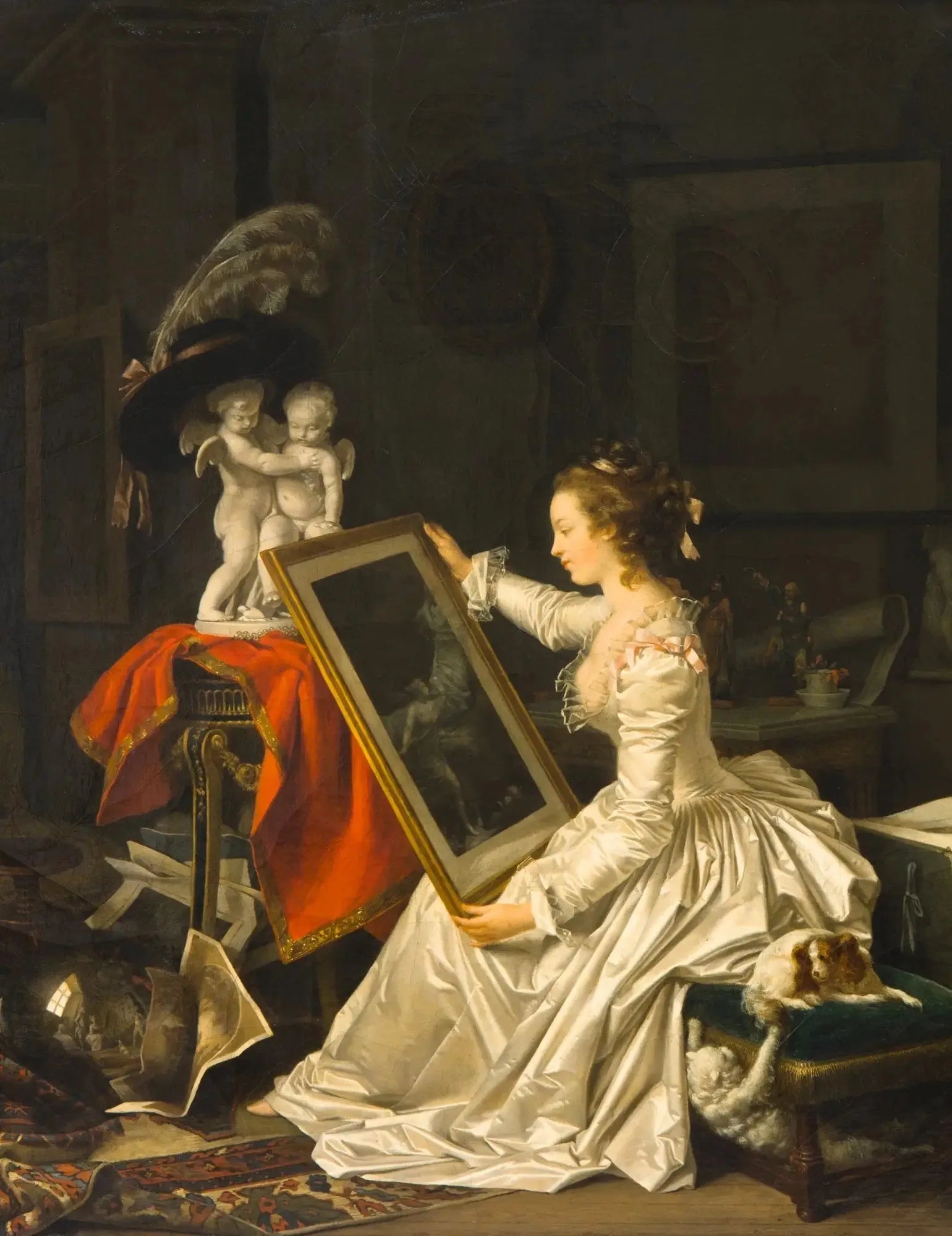 L'Élève intéressante - Jean-Honoré Fragonard image 1 reproduction artisanale de tableau