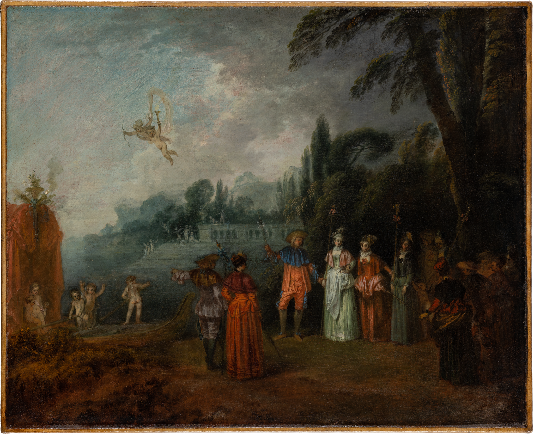 L'Embarquement pour Cythère - Antoine Watteau image 1 reproduction de peinture à l’huile