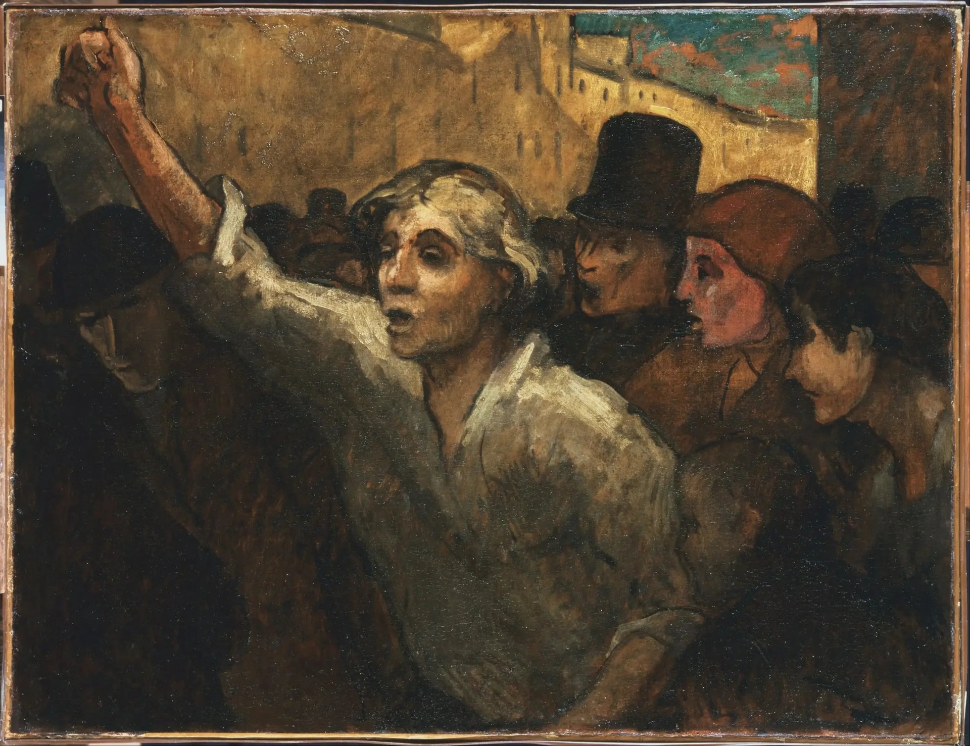 L'Émeute - Honoré Daumier image 1 copie de tableau peinte à la main