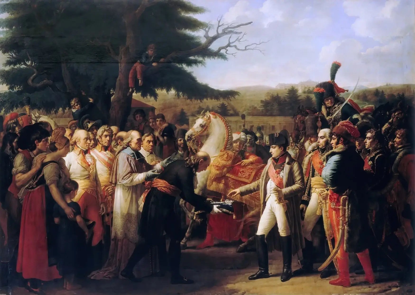 L'Empereur recevant les clefs de Vienne - Anne-Louis Girodet image 1 copie de tableau peinte à la main