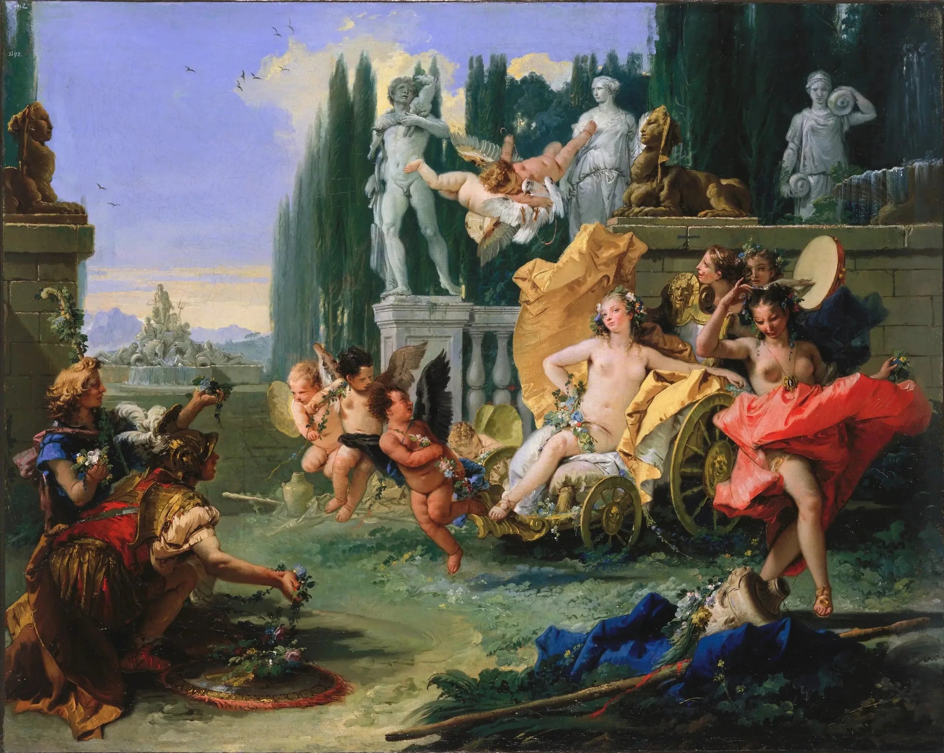 L'Empire de Flore - Giovanni Battista Tiepolo image 1 reproduction d’œuvre d’art à l’huile