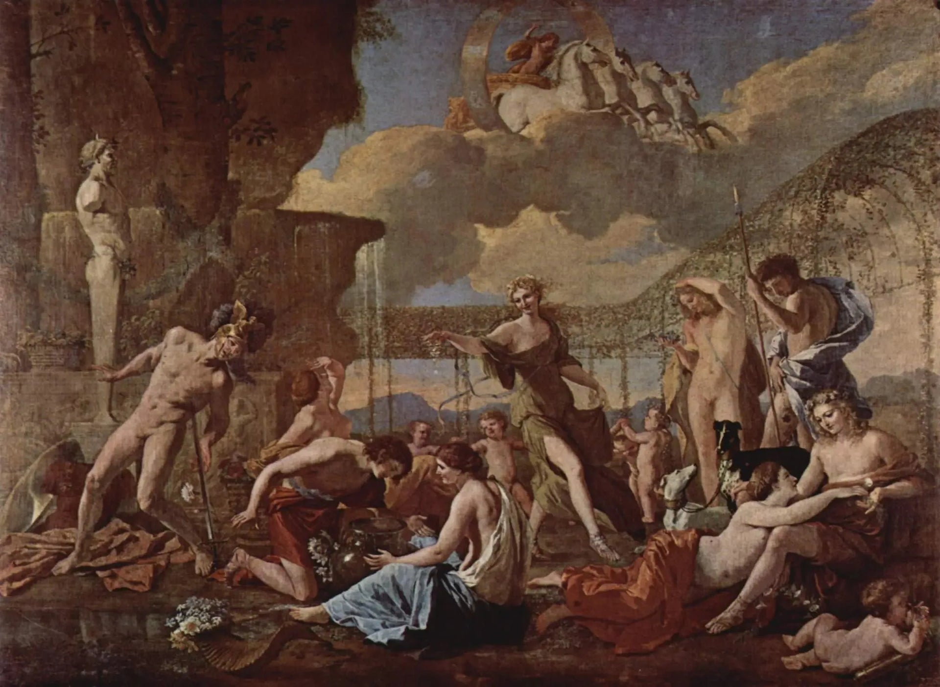 L'Empire de Flore - Nicolas Poussin image 1 reproduction artisanale de tableau