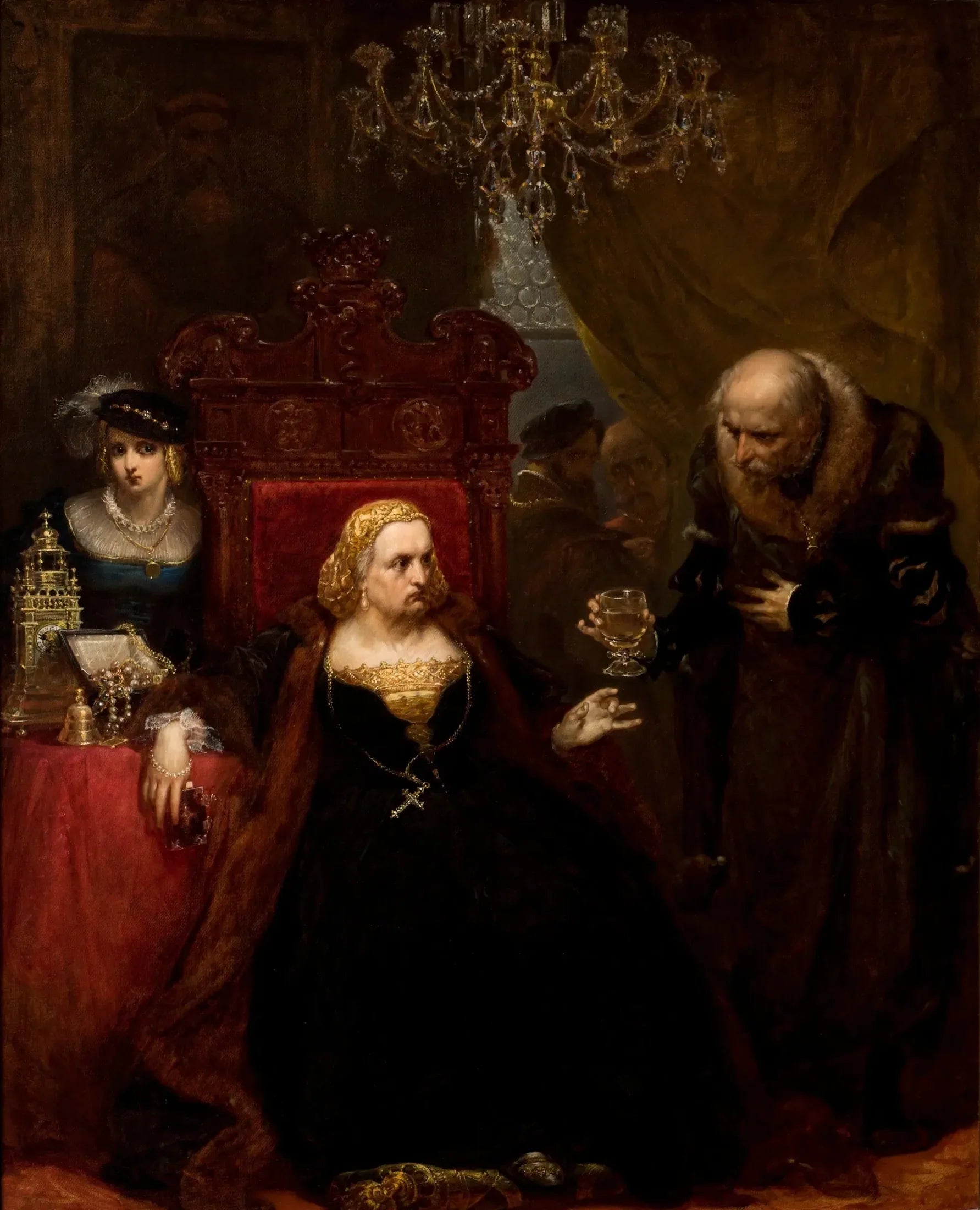 L'Empoisonnement de la reine Bona - Jan Matejko image 1 reproduction de peinture à l’huile