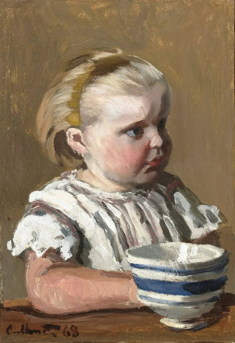 L'Enfant à la tasse, portrait de Jean Monet - Claude Monet