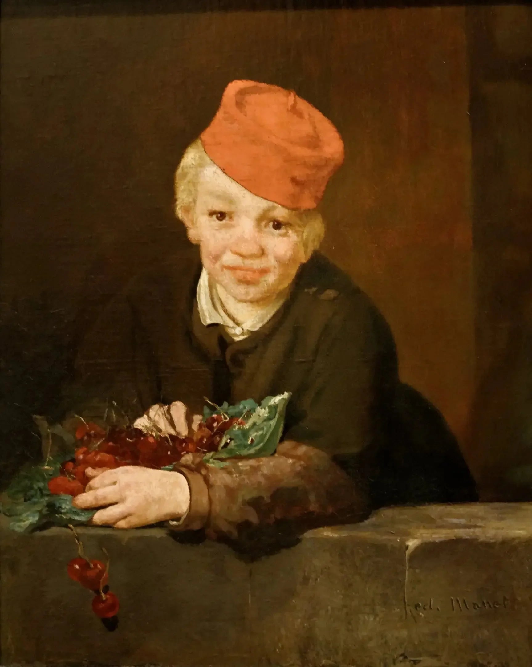 L'enfant aux cerises - Édouard Manet image 1 tableau peint à l’huile sur toile