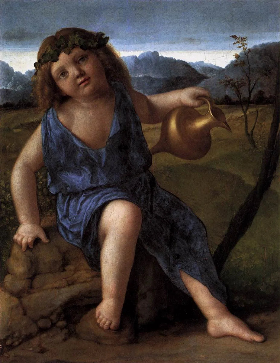 L'enfant Bacchus - Giovanni Bellini image 1 reproduction d’œuvre d’art à l’huile