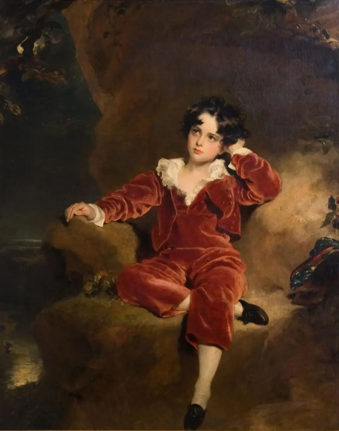 L'Enfant en rouge - Thomas Lawrence image 1 tableau peint à l’huile sur toile