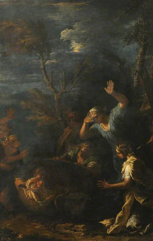 L'enfant Érichthonios remis aux filles de Cécrops - Salvator Rosa