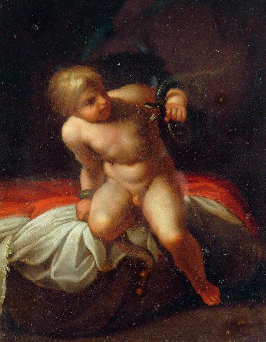 L'enfant Hercule - Annibale Carracci image 1 reproduction d’œuvre d’art à l’huile