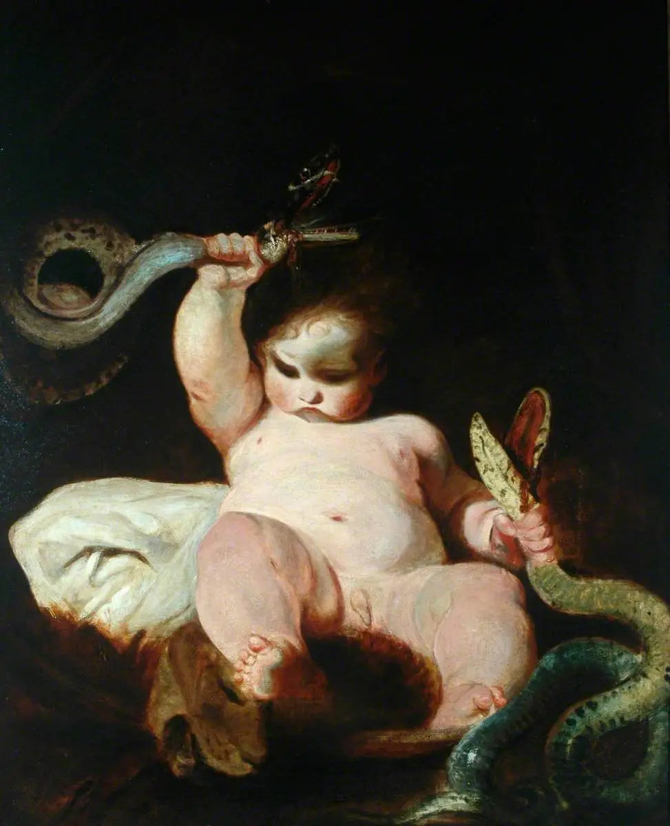 L'enfant Hercule - Joshua Reynolds image 1 copie peinte à la main à l’huile