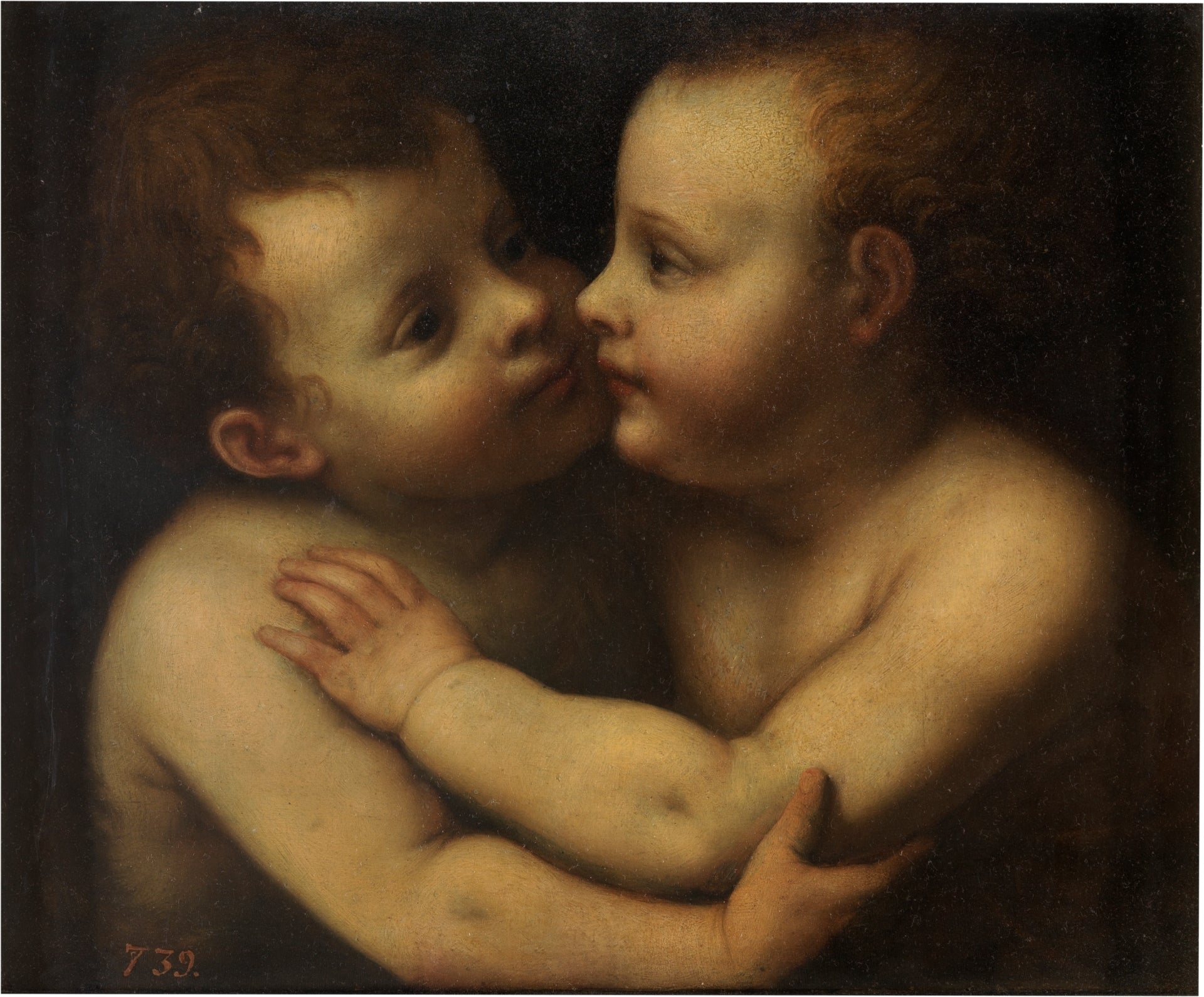 L'Enfant Jésus et saint Jean-Baptiste - Bernardino Luini image 1 reproduction artisanale de tableau