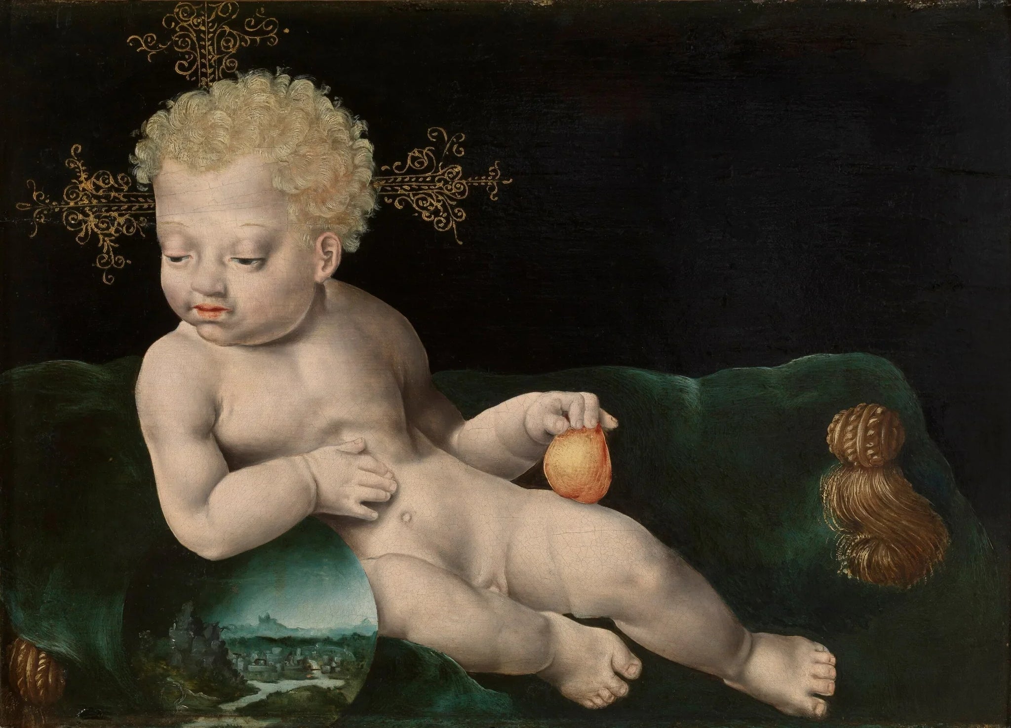 L'Enfant-Jésus - Joos van Cleve image 1 reproduction de peinture à l’huile