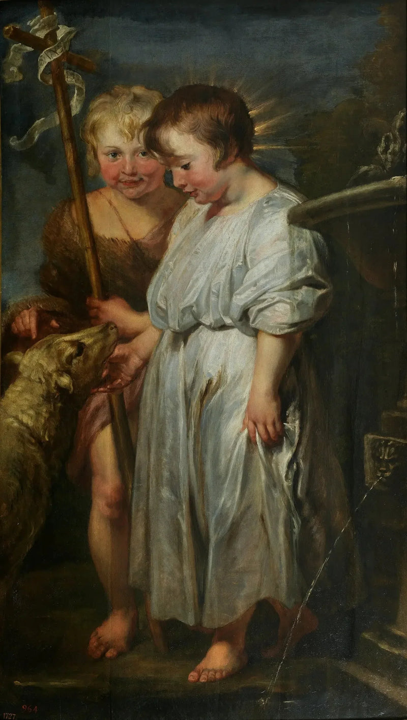 L'Enfant Jésus, Saint Jean et l'Agneau - Antoine van Dyck