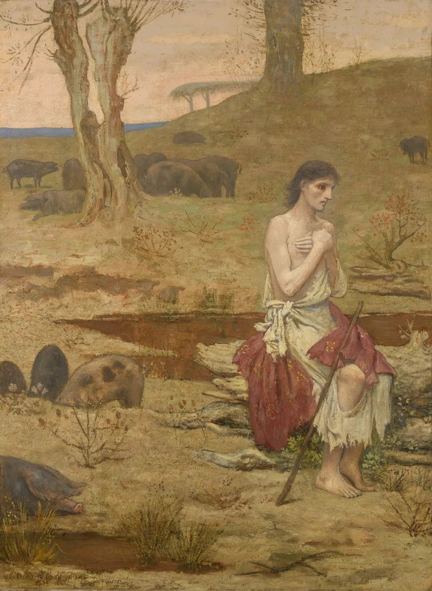 L'Enfant prodigue - Pierre Puvis de Chavannes image 1 copie de tableau peinte à la main