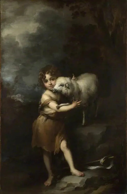 L'Enfant Saint Jean avec l'Agneau - Bartolomé Esteban Murillo