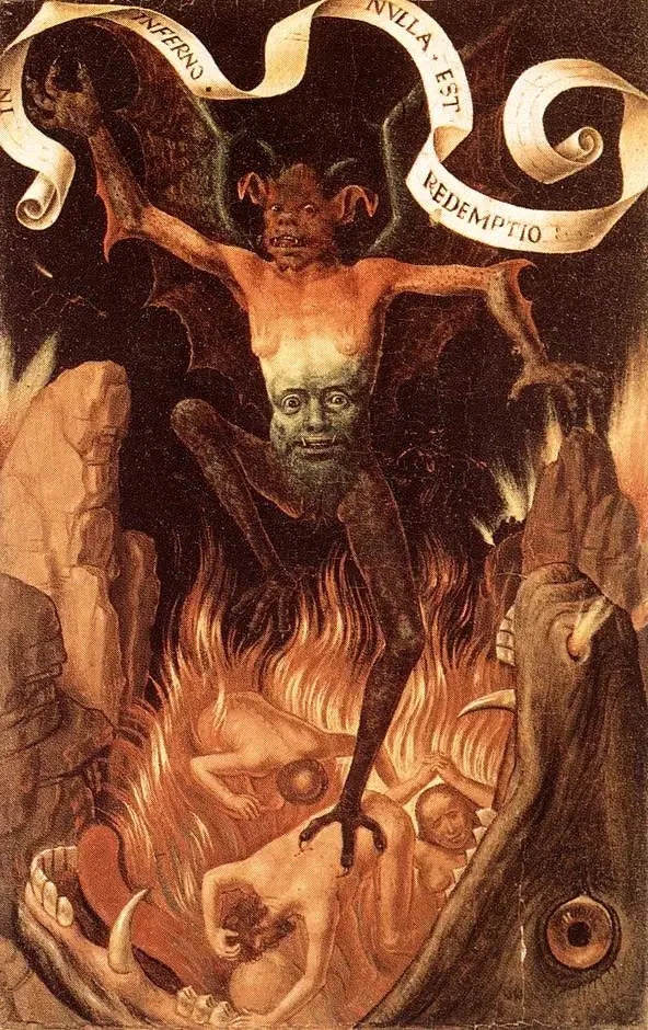L'enfer - Hans Memling image 1 reproduction artisanale de tableau