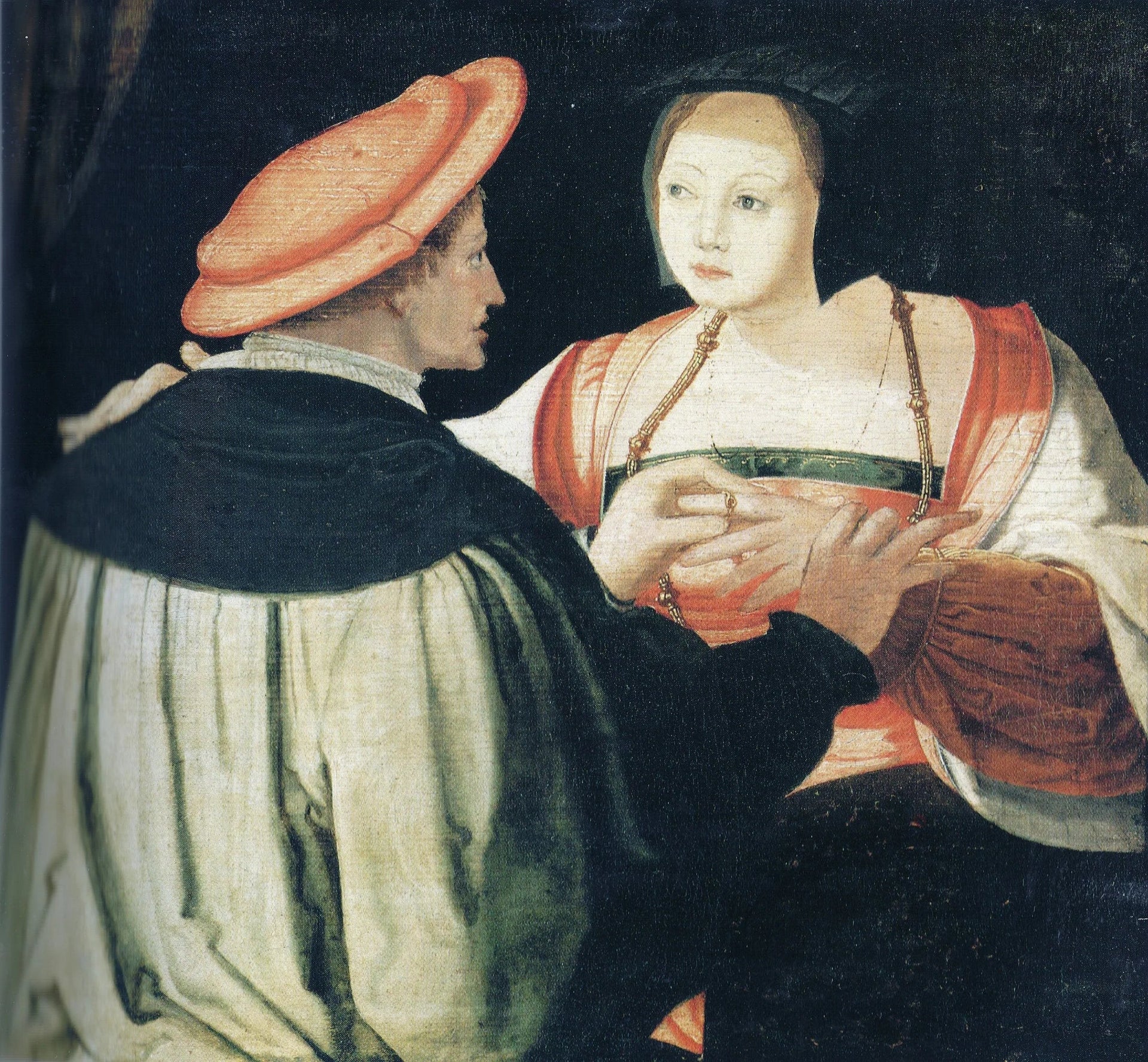 L'engagement - Lucas van Leyden image 1 copie peinte à la main à l’huile