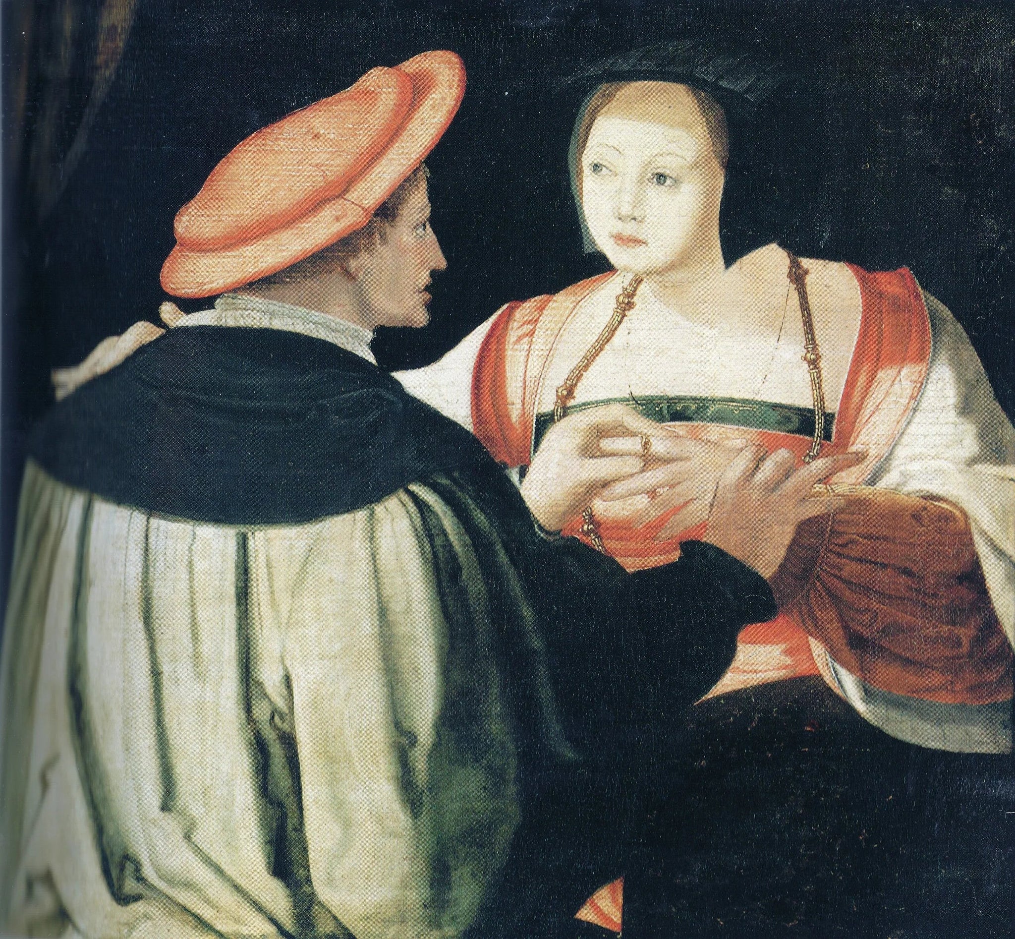 L'engagement - Lucas van Leyden image 1 copie peinte à la main à l’huile