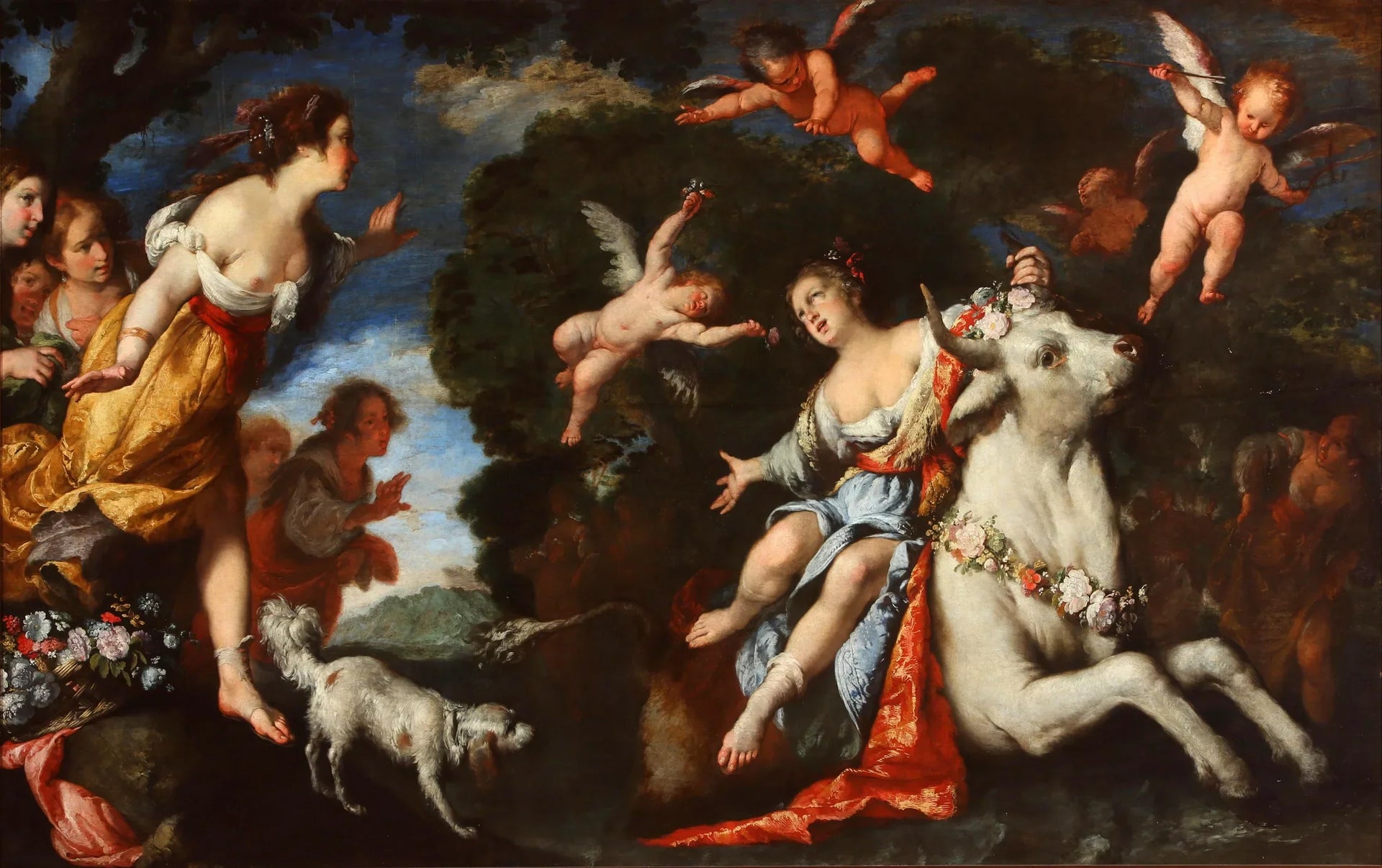 L'enlèvement d'Europe - Bernardo Strozzi image 1 reproduction de peinture à l’huile