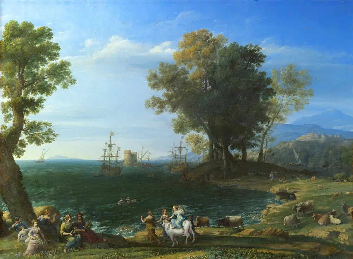 L'Enlèvement d'Europe - Claude Lorrain image 1 copie peinte à la main à l’huile