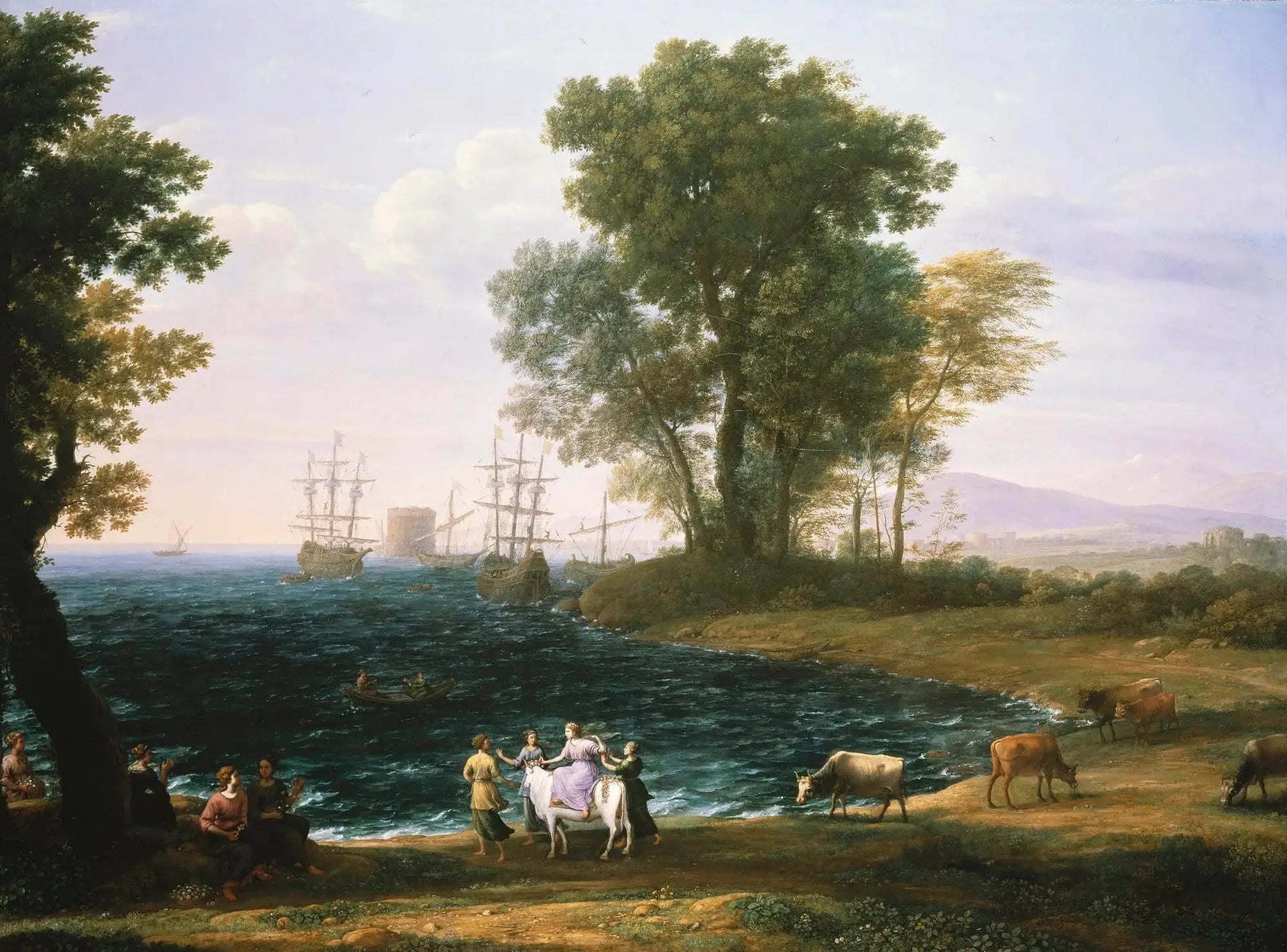 L'enlèvement d'Europe - Claude Lorrain image 1 reproduction réalisée par Alpha Reproduction