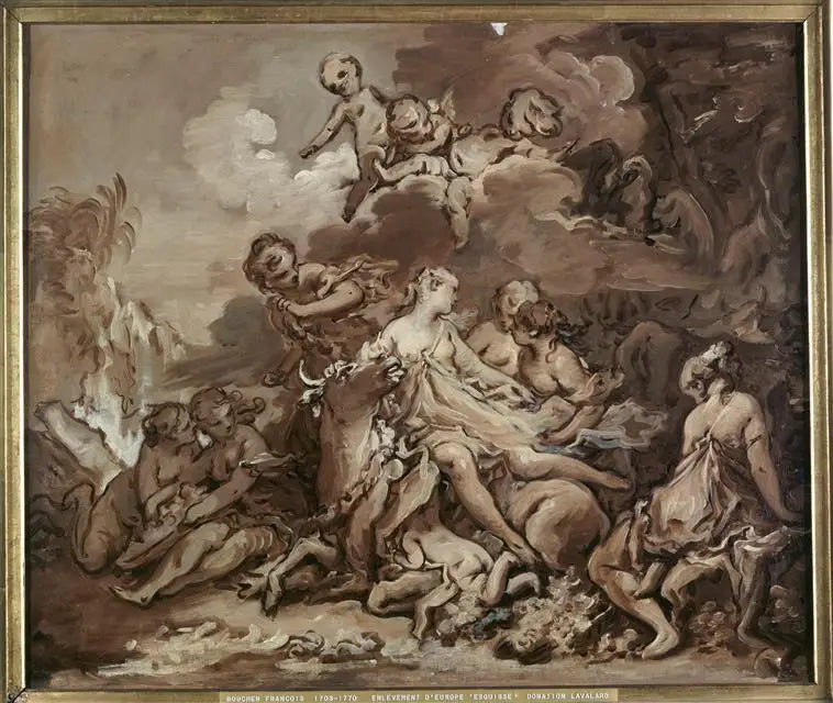 L'enlèvement d'Europe - François Boucher image 1 reproduction de peinture à l’huile
