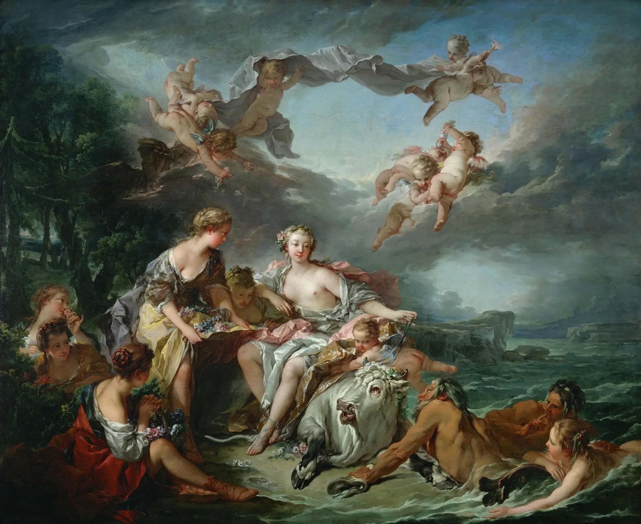 L'Enlèvement d'Europe - François Boucher image 1 tableau peint à l’huile sur toile
