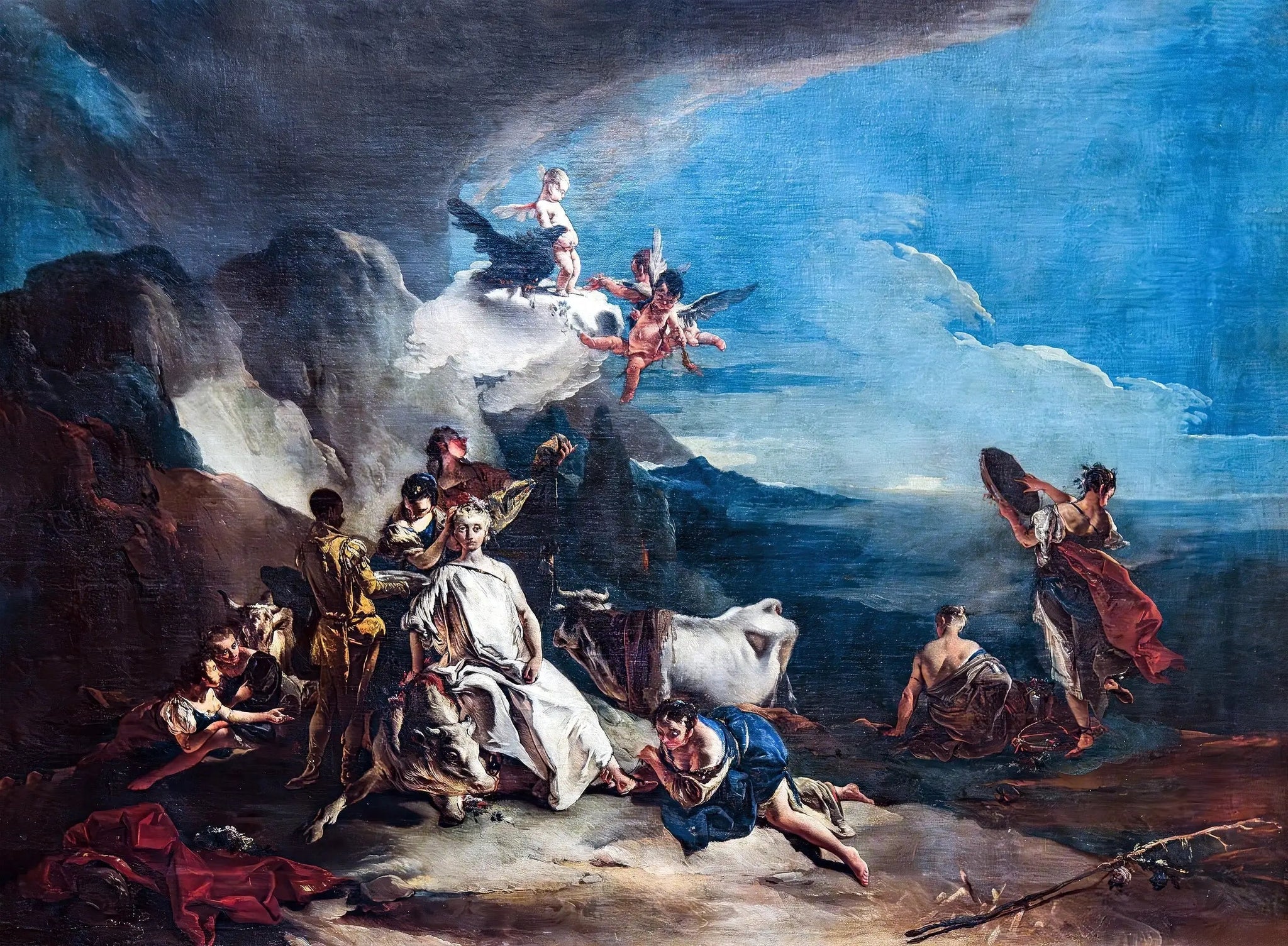 L'Enlèvement d'Europe - Giovanni Battista Tiepolo image 1 reproduction de peinture à l’huile