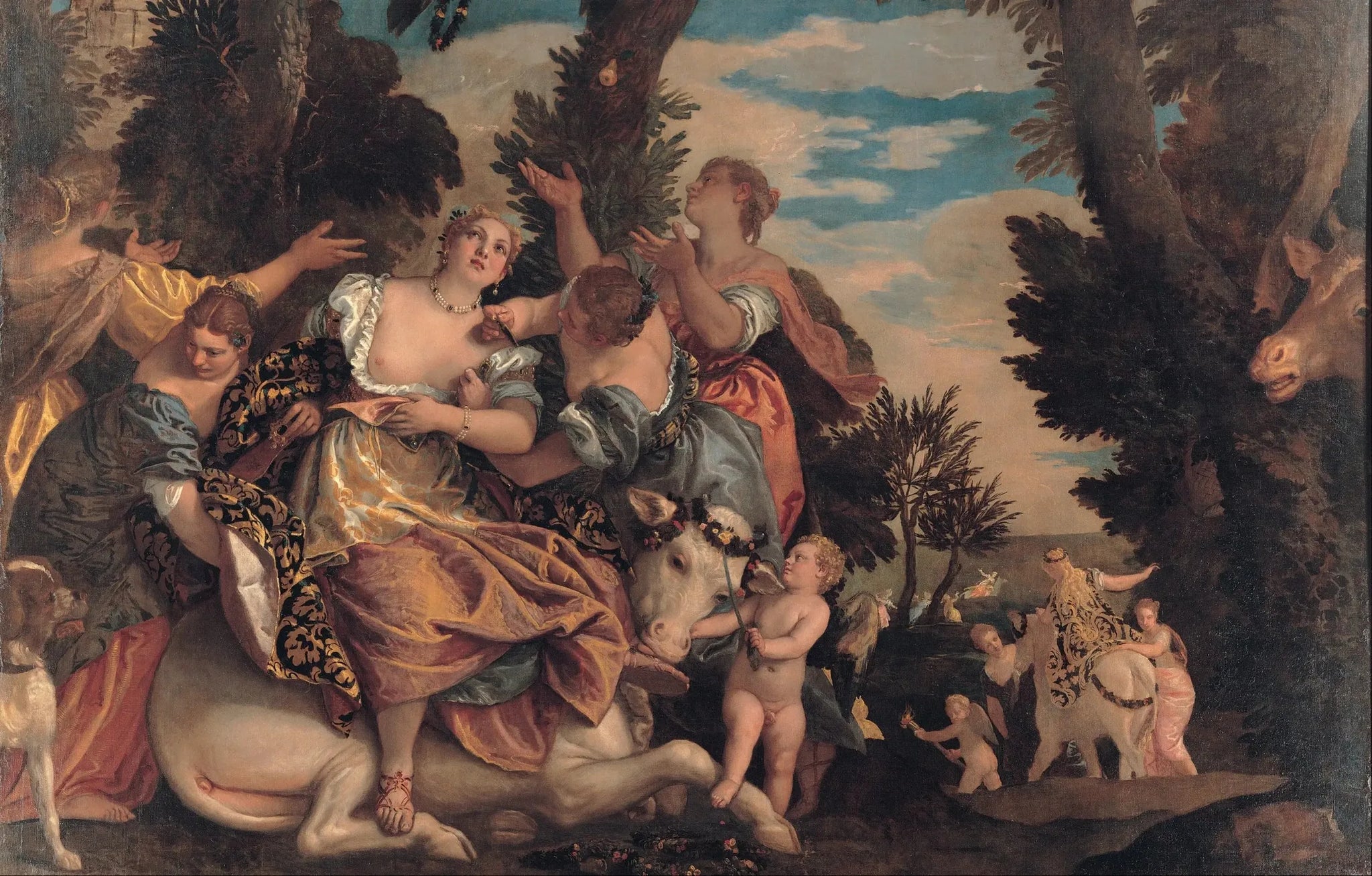 L'enlèvement d'Europe - Paul Véronèse image 1 copie de tableau peinte à la main