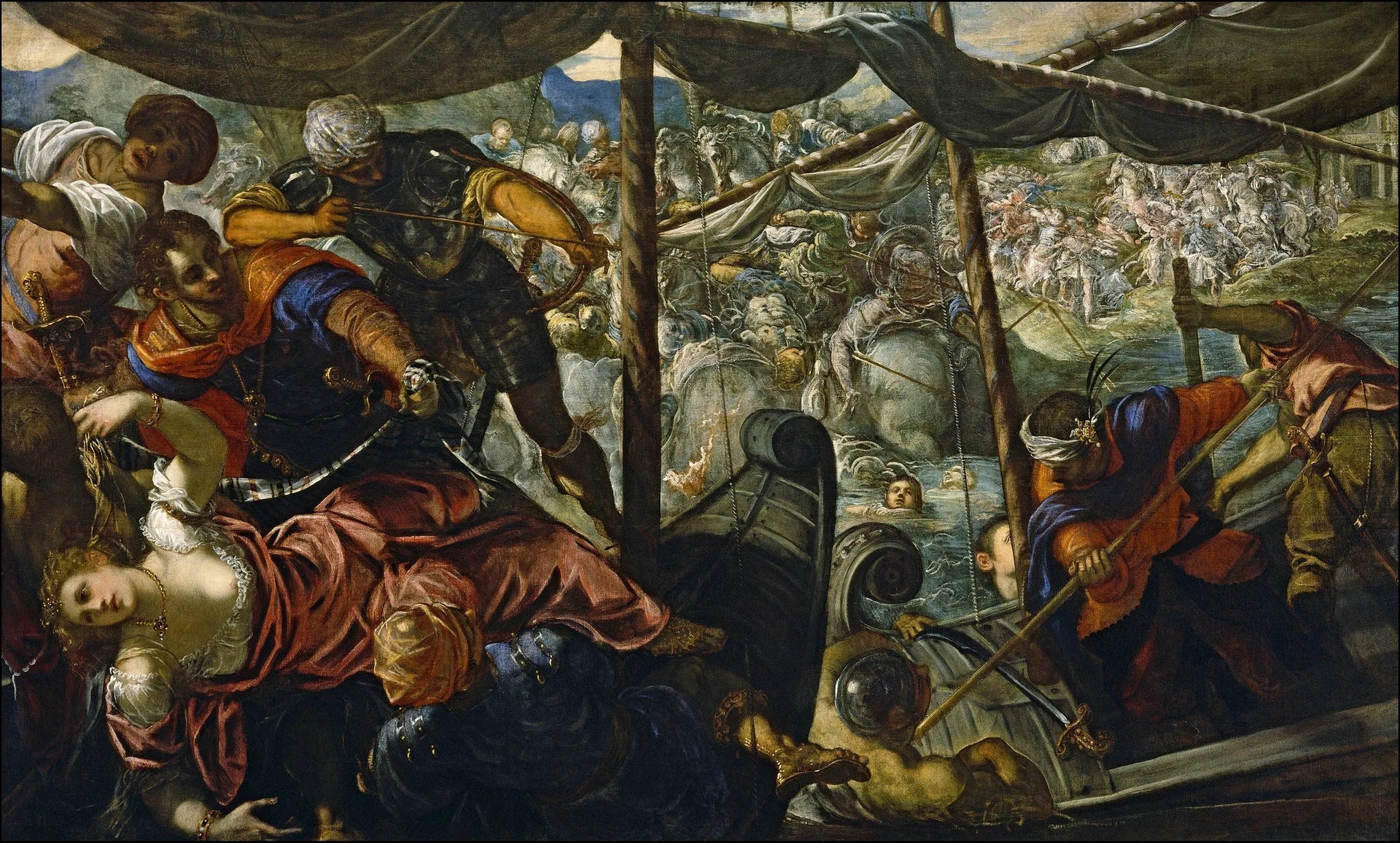 L'Enlèvement d'Hélène - Jacopo Tintoretto image 1 reproduction de peinture à l’huile