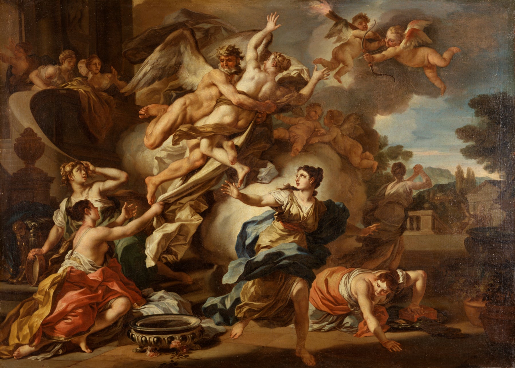 L'enlèvement d'Orithyia - Francesco Solimena image 1 copie peinte à la main à l’huile