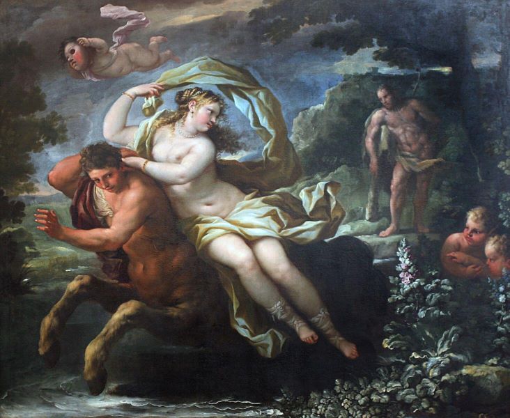 L'Enlèvement de Déjanire - Luca Giordano image 1 copie peinte à la main à l’huile