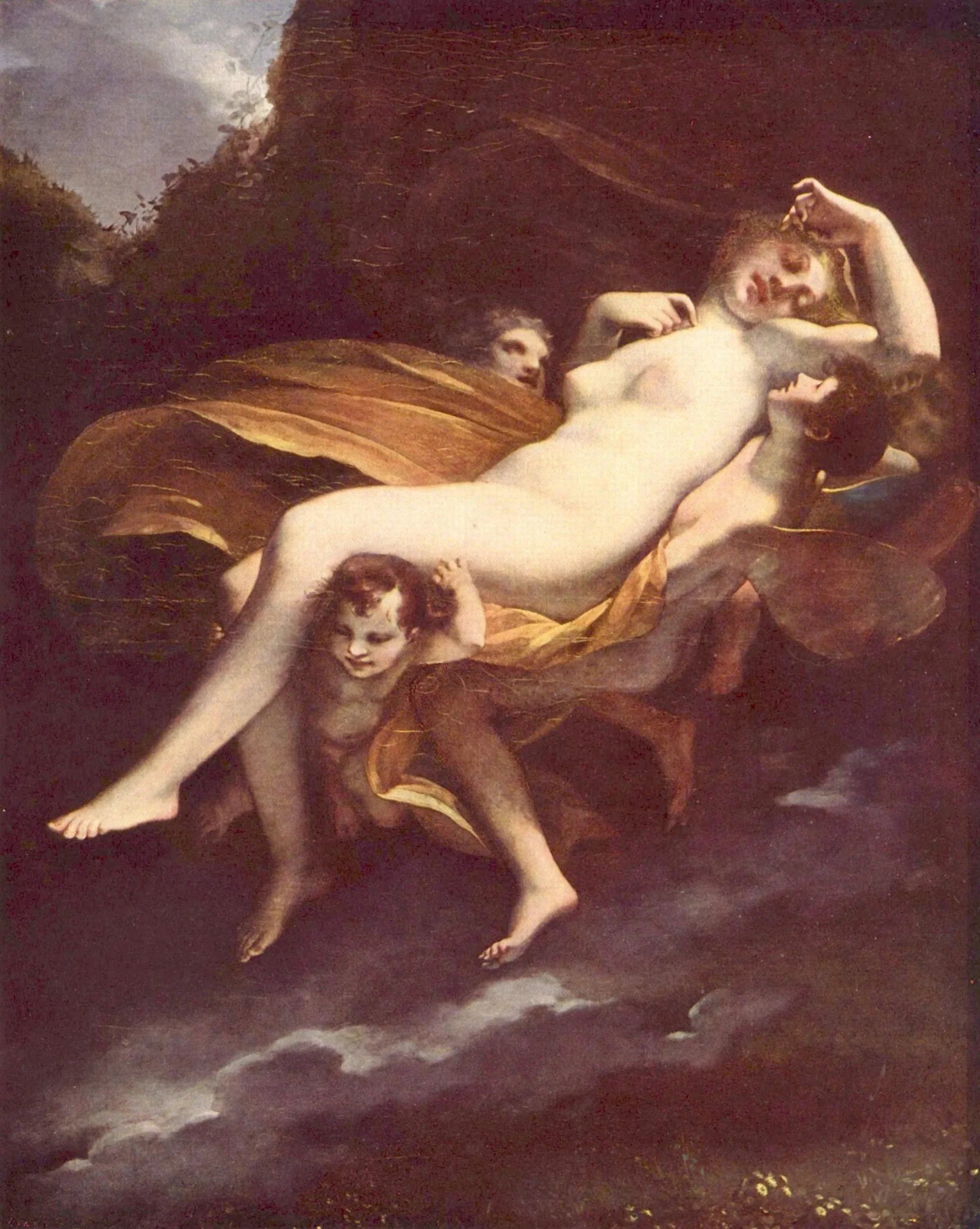 L'Enlèvement de Psyché - Pierre-Paul Prud'hon image 1 copie de tableau peinte à la main