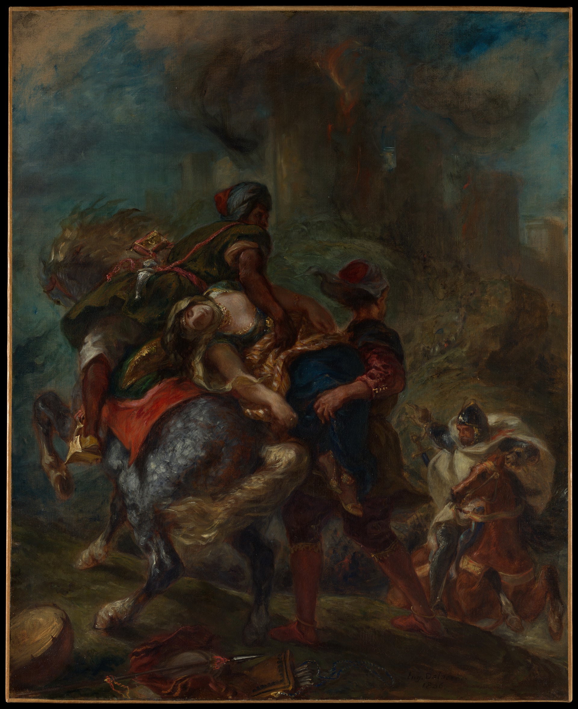 L’Enlèvement de Rébecca, Eugène Delacroix