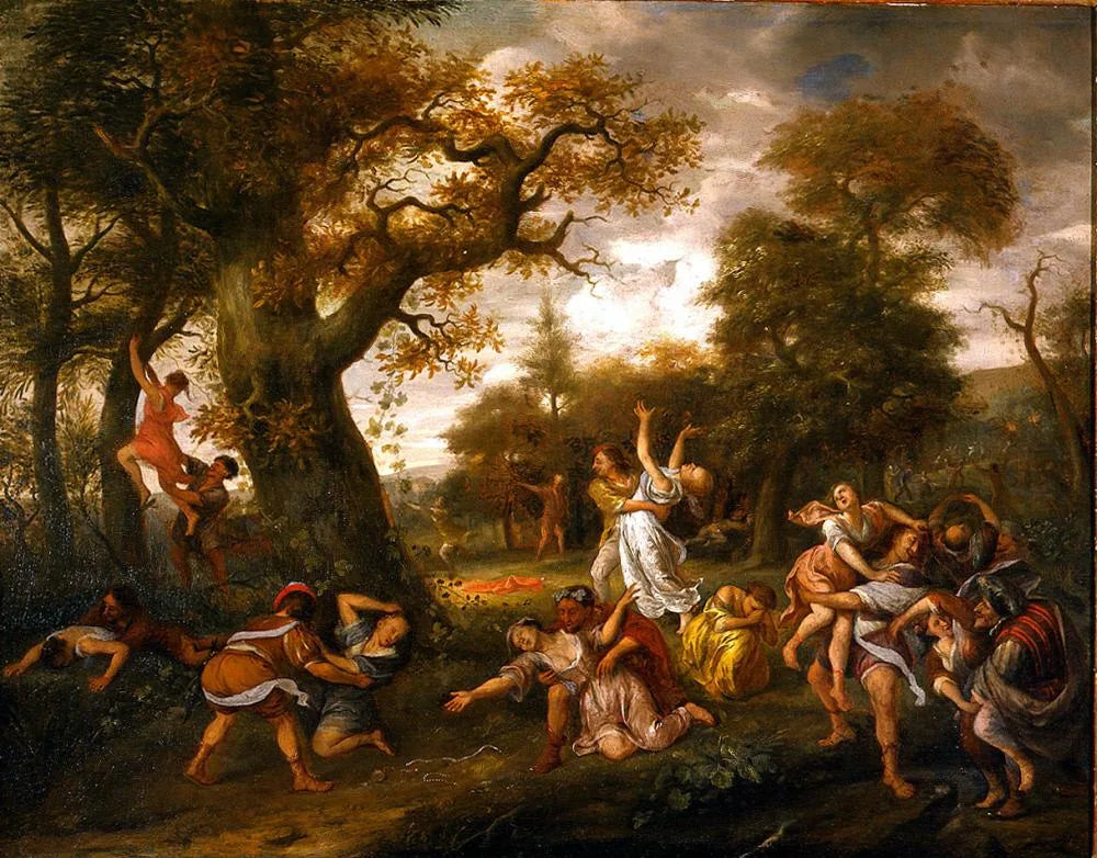 L'enlèvement des Sabines - Jan Steen image 1 copie peinte à la main à l’huile