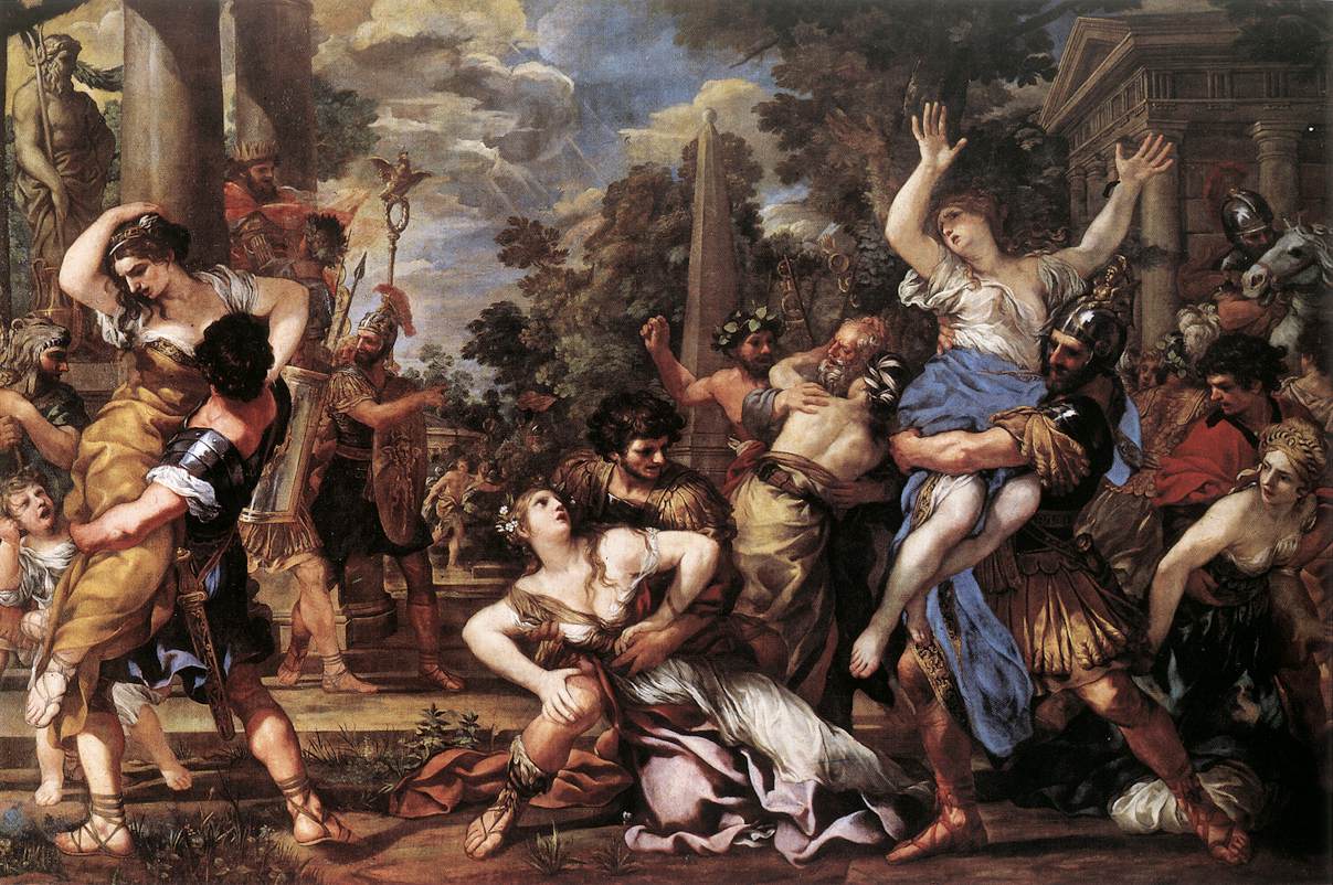 L'Enlèvement des Sabines - Pietro da Cortona image 1 reproduction de peinture à l’huile