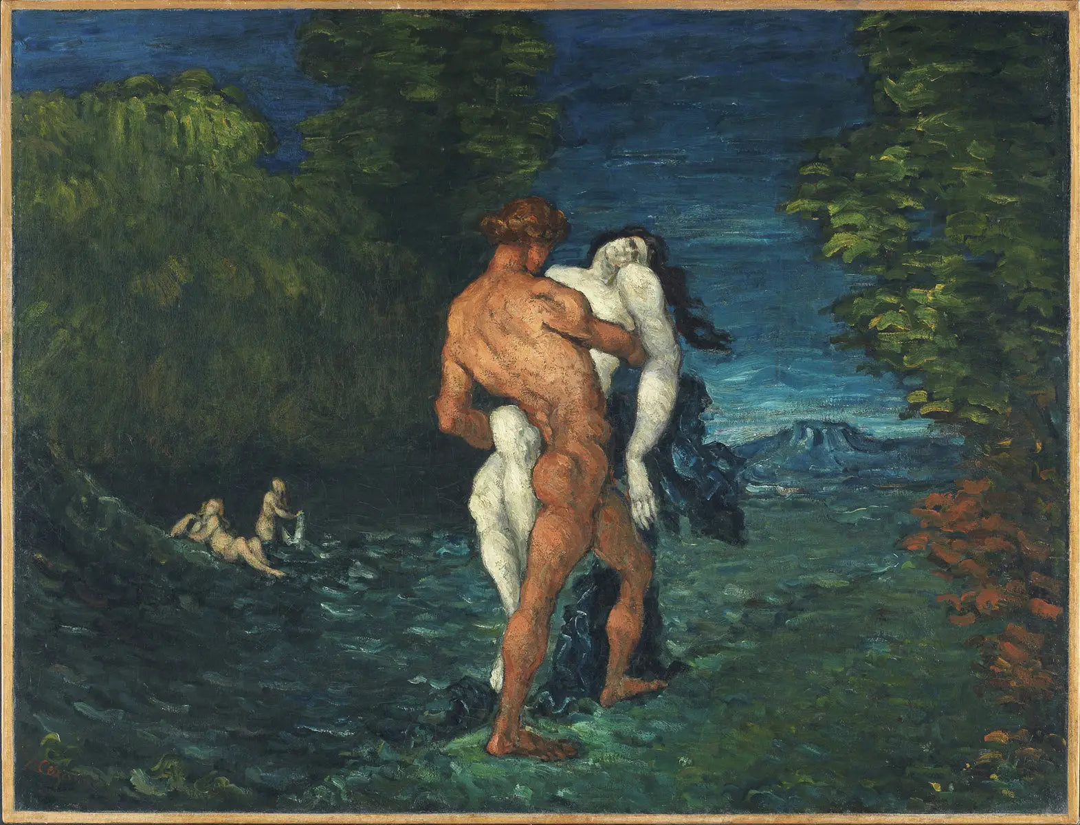 L'Enlèvement - Paul Cézanne image 1 reproduction artisanale de tableau