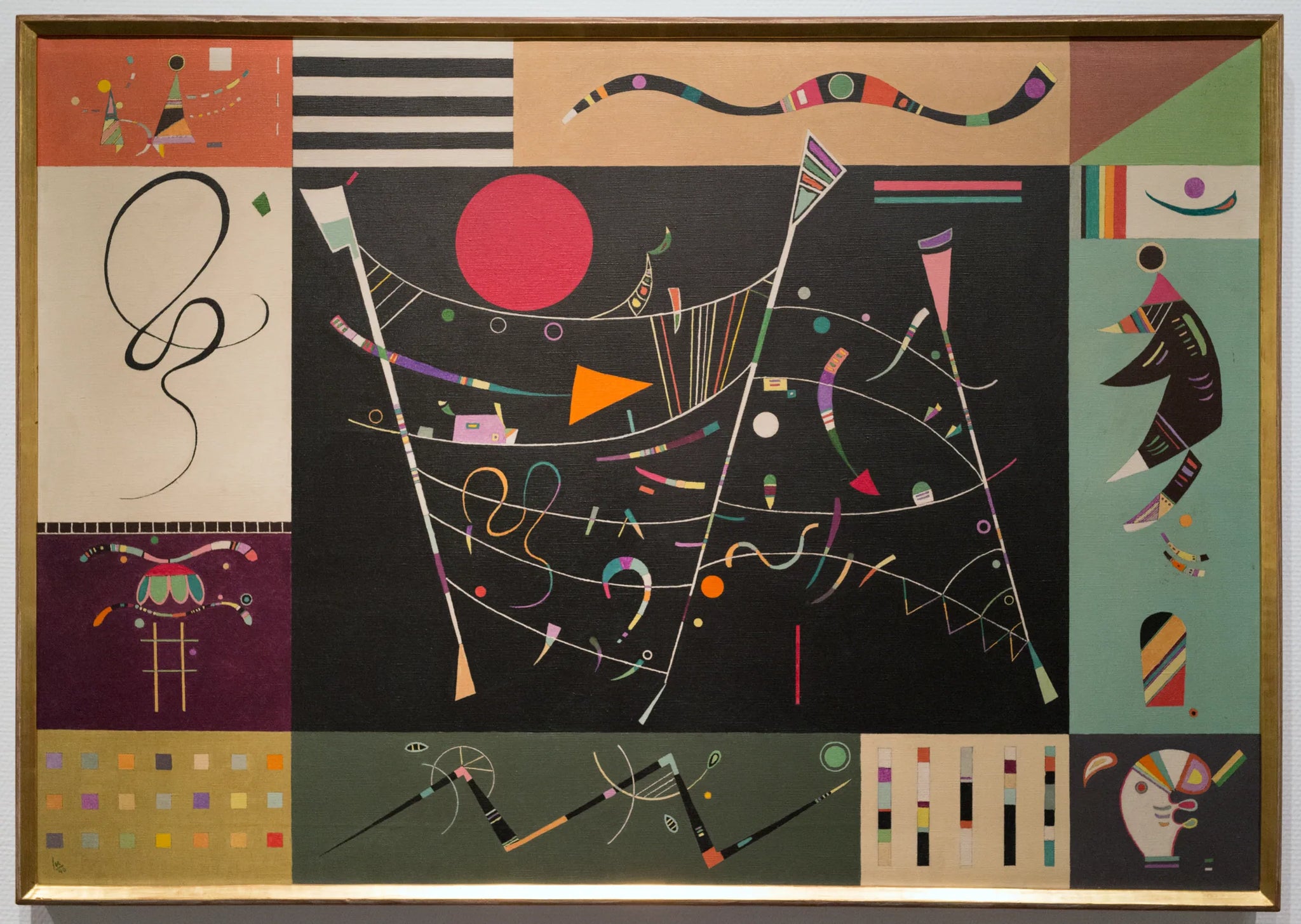 L'ensemble - Vassily Kandinsky image 1 copie peinte à la main à l’huile