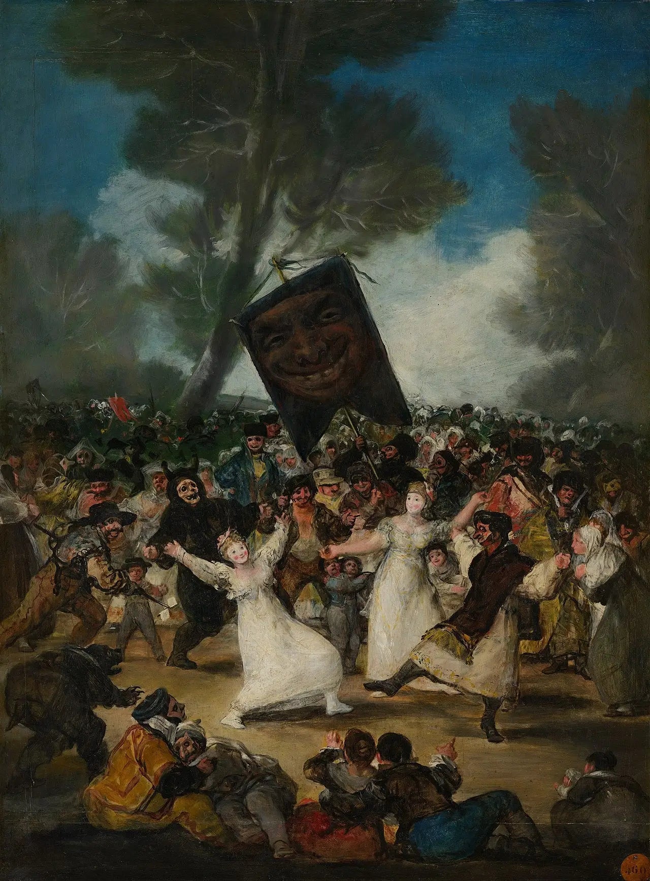 L'Enterrement de la sardine - Francisco de Goya image 1 copie peinte à la main à l’huile