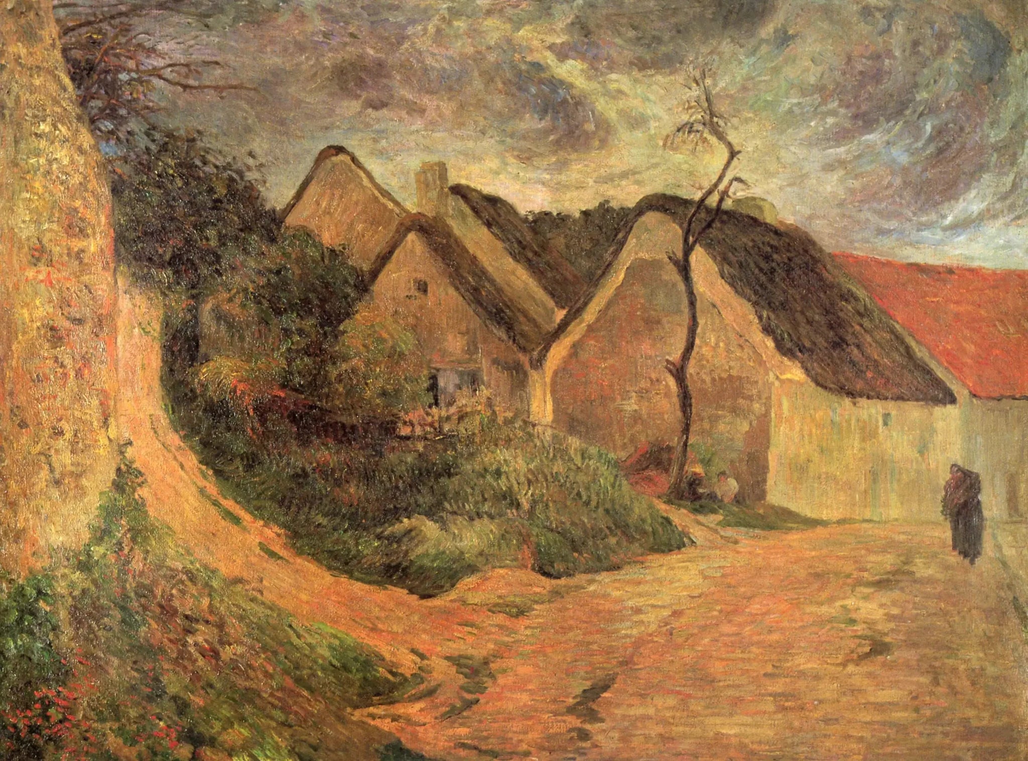 L'Entrée d'Osny par temps d'orage - Paul Gauguin image 1 reproduction de peinture à l’huile