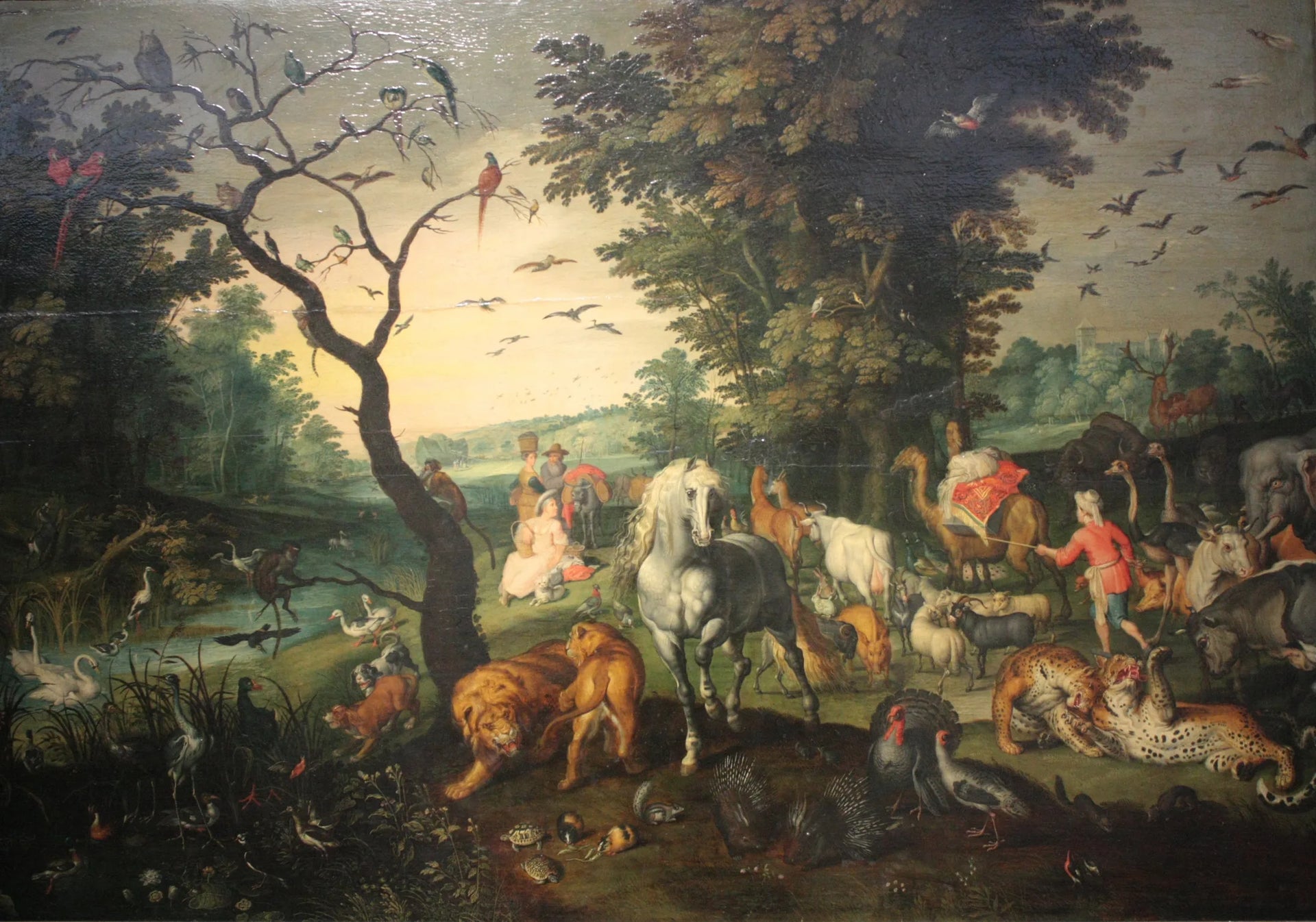 L'Entrée dans l'Arche - Jan Brueghel l'Ancien image 1 copie de tableau peinte à la main