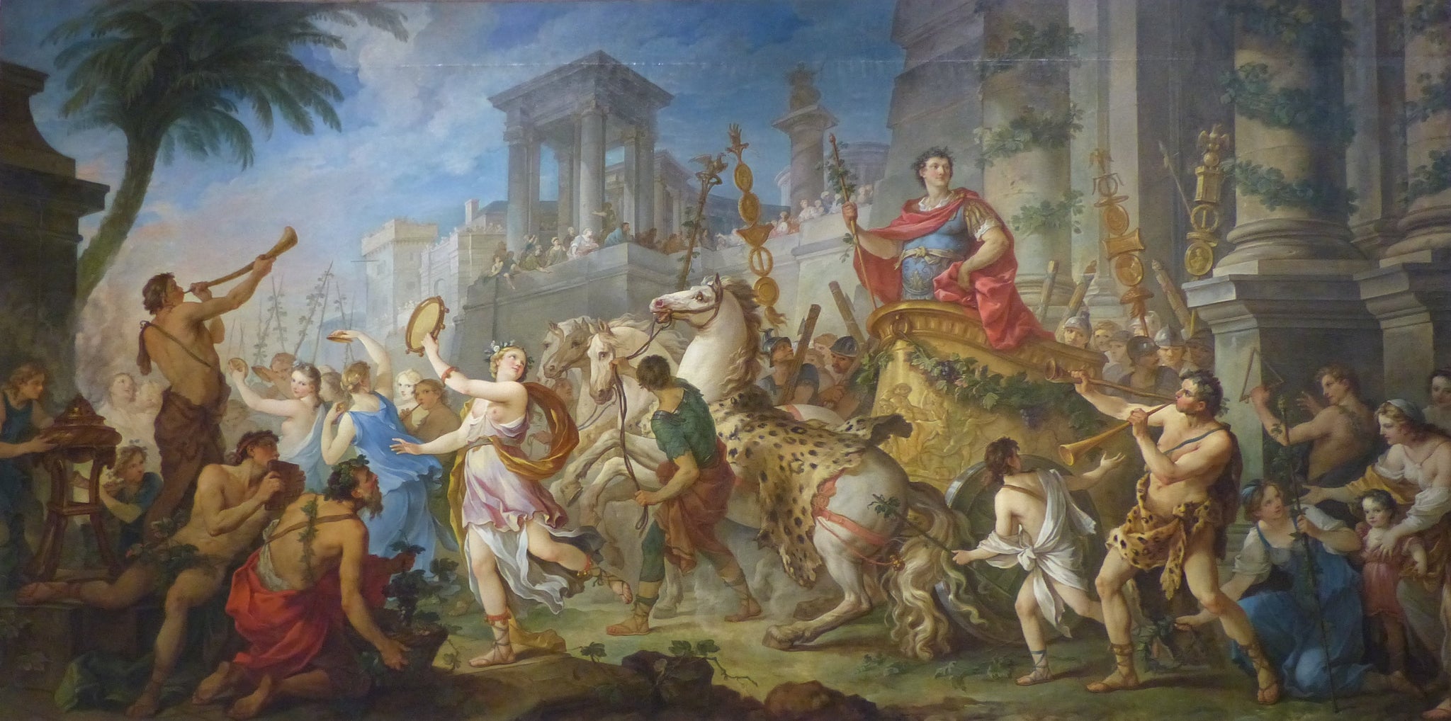 L'Entrée de Marc-Antoine à Ephèse - Charles-Joseph Natoire image 1 reproduction artisanale de tableau