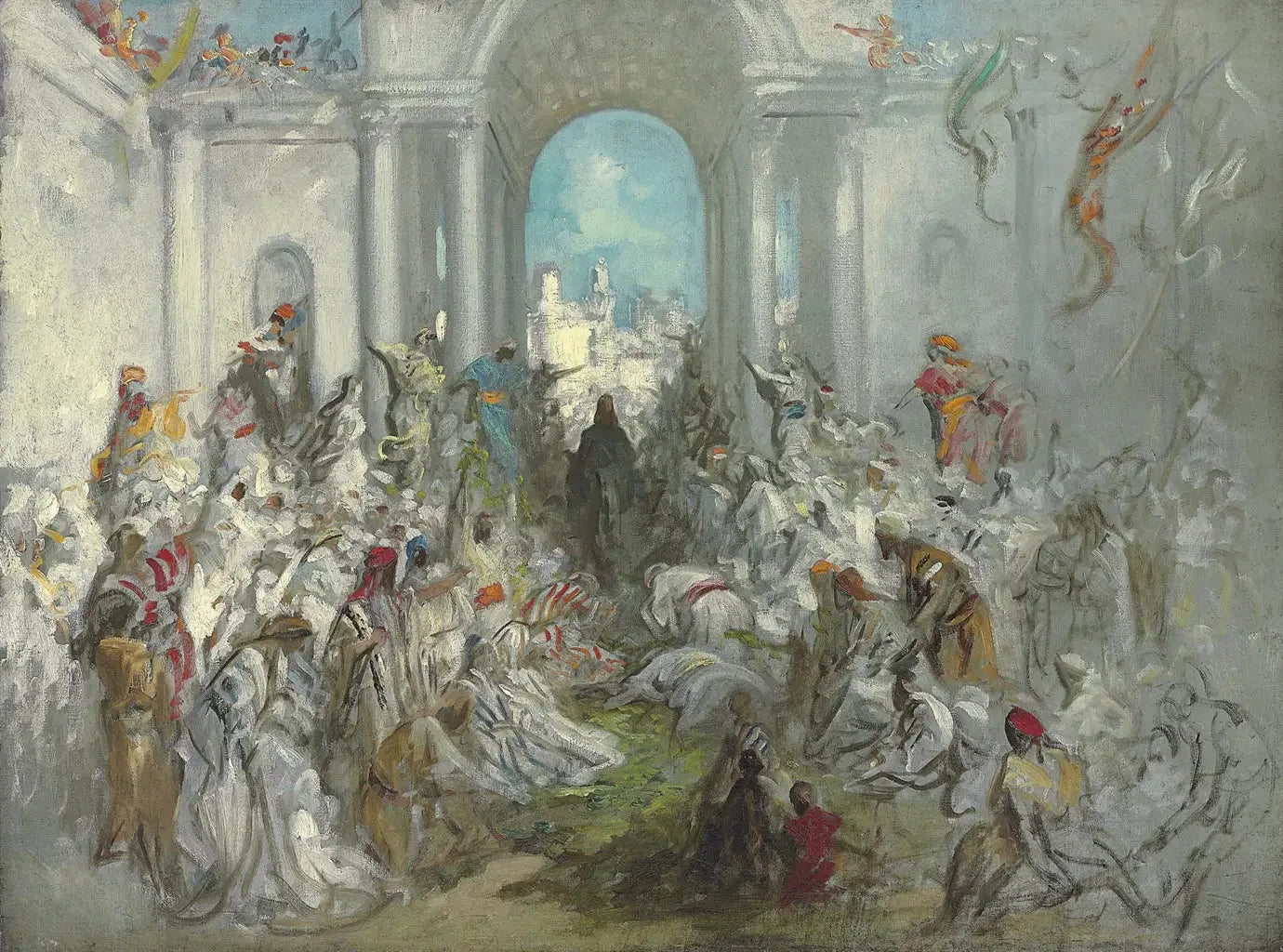 L'entrée du Christ à Jérusalem - Gustave Doré image 1 reproduction artisanale de tableau