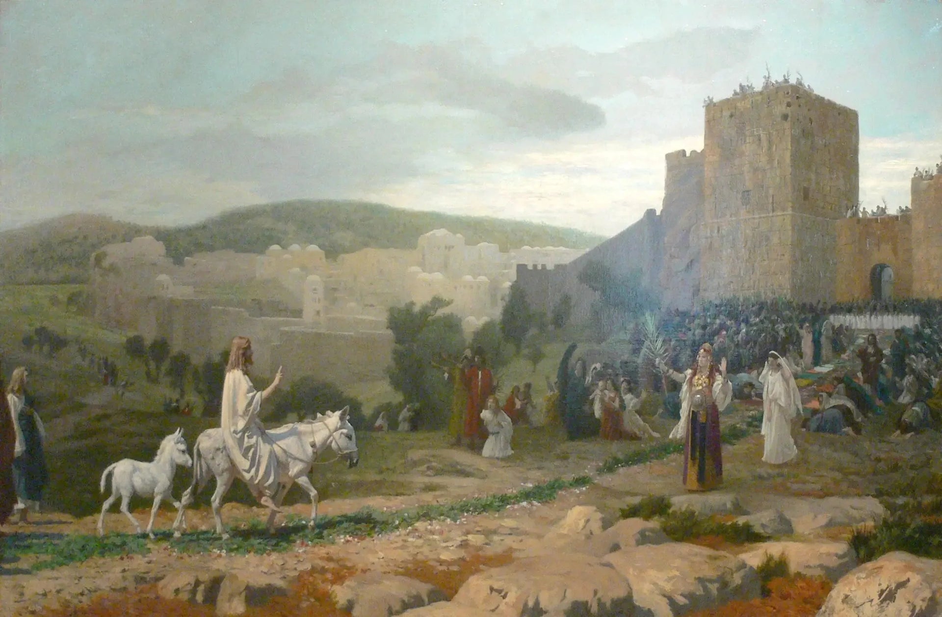 L'Entrée du Christ à Jérusalem - Jean-Léon Gérôme image 1 reproduction de peinture à l’huile